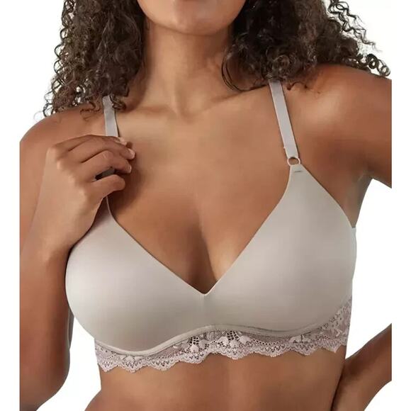 Maidenform White Your Lift Wireless Lace-Trim Bra DM1196 Adapts Super Soft 34B - Picture 7 of 8